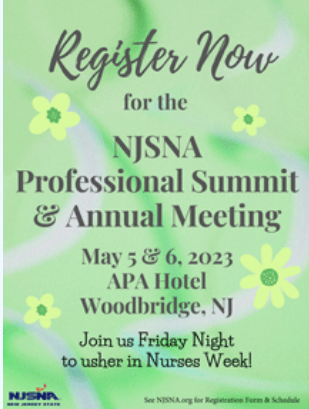 NJSNA Professional Summit and Annual Meeting May 3, 2023