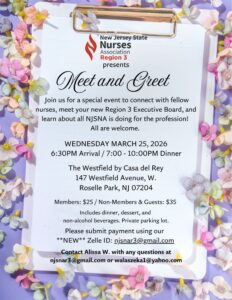 NJSNA Region 3 Meet and Greet.