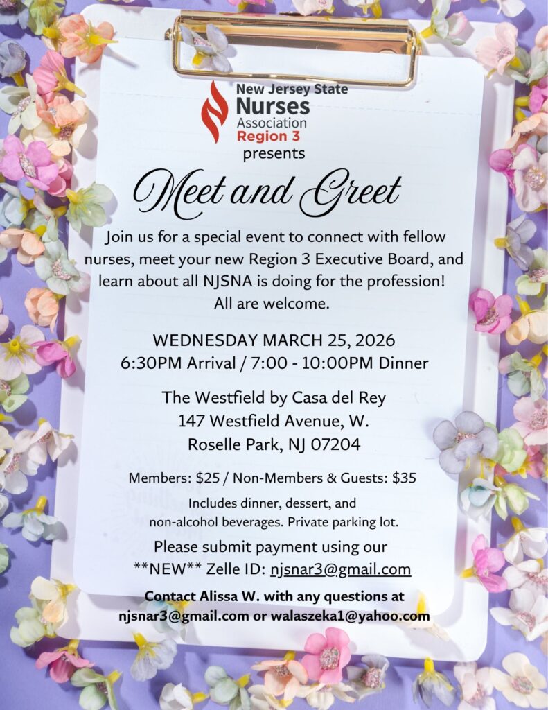 NJSNA Region 3 Meet and Greet.